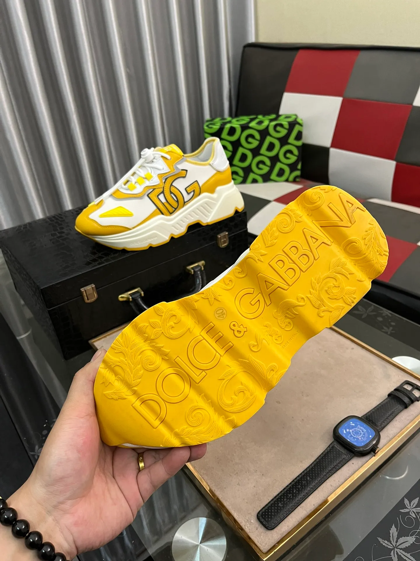 Men's shoes 💰480⌚️⌚️[DG] The most fashionable and original uppers, casual shoes make walking more convenient and comfortable, sports casual men's shoes, perfect 1:1 replica [color] compared with official quality, all use the original. Create a fashionable personality to highlight your uniqueness😎! Code number: 38-44